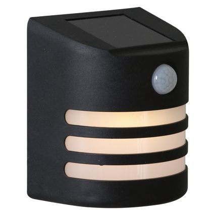 Luxform solar wandlamp Wisconsin zwart met sensor
