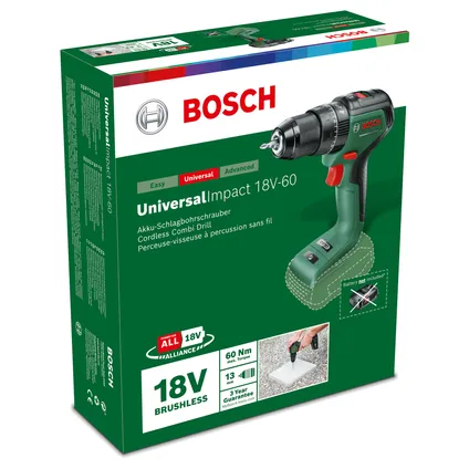 Bosch accuboormachine met klopfunctie UniversalImpact-60 18V (zonder accu) 3