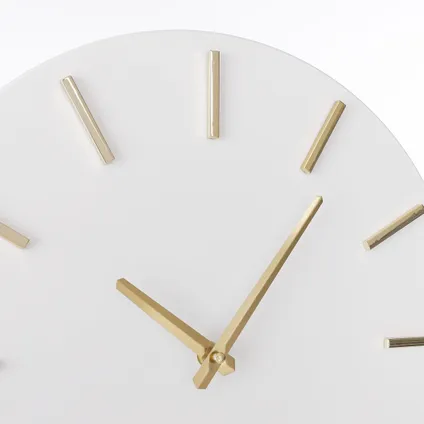 Horloge Mica Decorations Brixen - 35.5x35.5x4 cm - Blanc 2