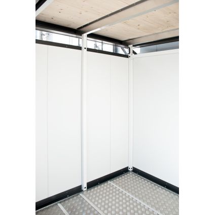 Support de toit gris/blanc Biohort pour abri CasaNova 3x6/4x6