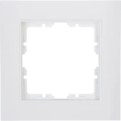 Plaque de recouvrement simple vertical Kopp Athenis blanc mat