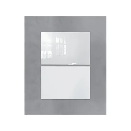 Sigel glasmagneetbord XL Artverum 2000x1000x18mm mat super wit met 2 magneten  2