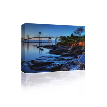 Sigel oplaadbare Sound Art bluetooth speaker canvas Bridge over water 41x51cm