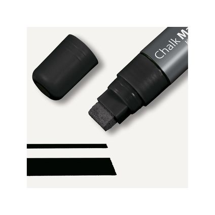 Sigel krijtmarker 5-15mm afwasbaar zwart