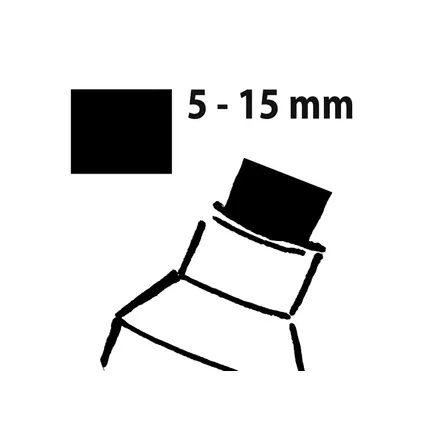 Marqueur craie Sigel 5-15mm lavable noir 2