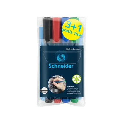 Schneider marker Maxx permanent 130 3+1 gratis