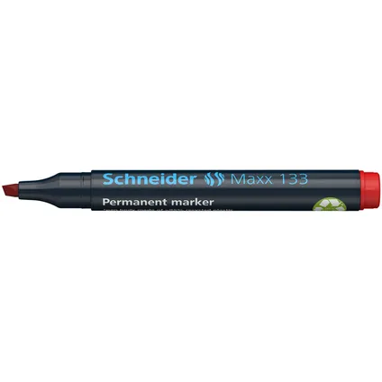 Schneider marker Maxx 133 permanent beitelpunt rood 3