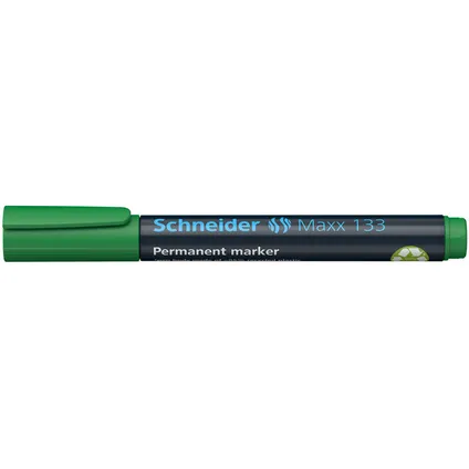 Marqueur permanent Schneider Maxx 133 avec pointe biseautée vert