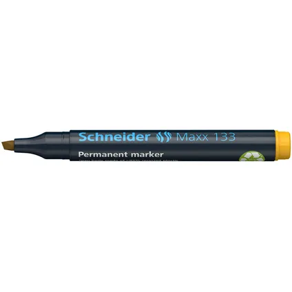 Schneider marker Maxx 133 permanent beitelpunt geel 3