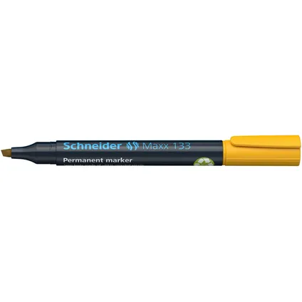 Schneider marker Maxx 133 permanent beitelpunt geel 4