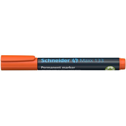 Marqueur permanent Schneider Maxx 133 avec pointe biseautée orange