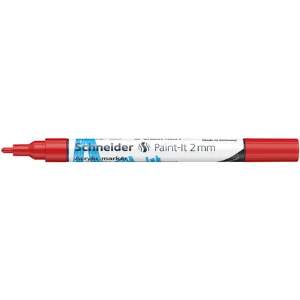 Schneider acryl marker Paint-it 310 2mm rood 4