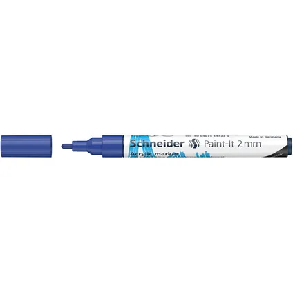 Schneider acryl marker Paint-it 310 2mm blauw 2