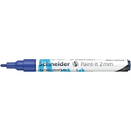 Schneider acryl marker Paint-it 310 2mm blauw 3