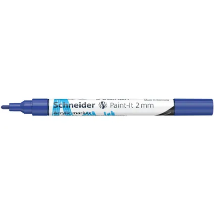 Schneider acryl marker Paint-it 310 2mm blauw 4