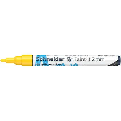Marqueur acrylique Schneider Paint-it 310 2mm jaune 3