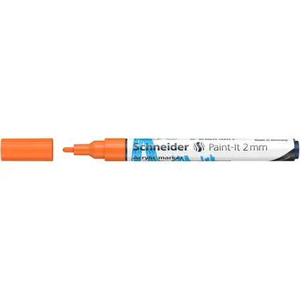 Schneider acryl marker Paint-it 310 2mm oranje 2