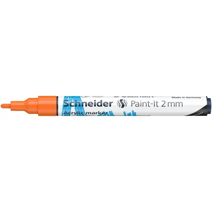 Schneider acryl marker Paint-it 310 2mm oranje 3