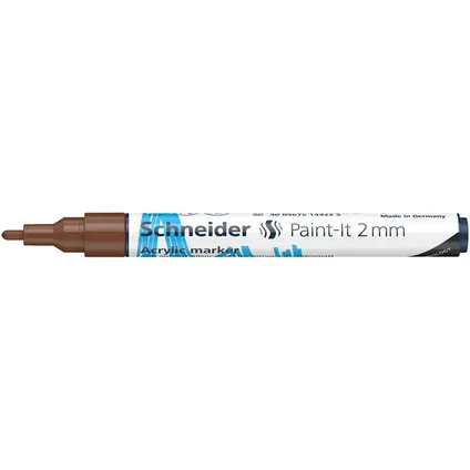 Schneider acryl marker Paint-it 310 2mm bruin 3