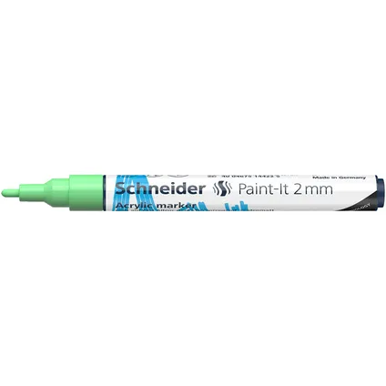 Marqueur acrylique Schneider Paint-it 310 2mm vert pastel 3