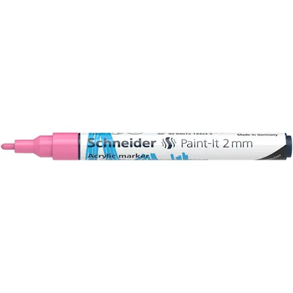 Marqueur acrylique Schneider Paint-it 310 2mm rose pastel 3