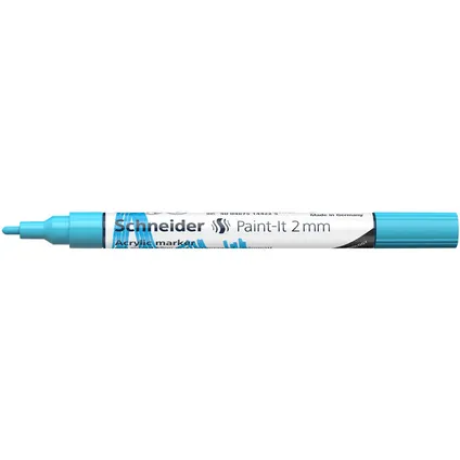 Marqueur acrylique Schneider Paint-it 310 2mm bleu pastel 4
