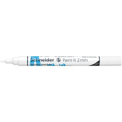 Schneider acryl marker Paint-it 310 2mm wit 4
