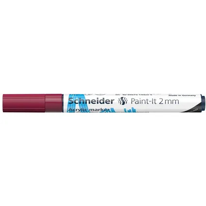 Marqueur acrylique Schneider Paint-it 310 2mm bordeaux