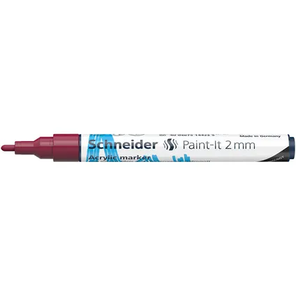 Marqueur acrylique Schneider Paint-it 310 2mm bordeaux 3