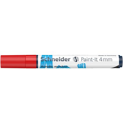 Schneider acryl marker Paint-it 320 4mm rood