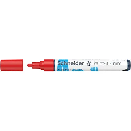 Schneider acryl marker Paint-it 320 4mm rood 2