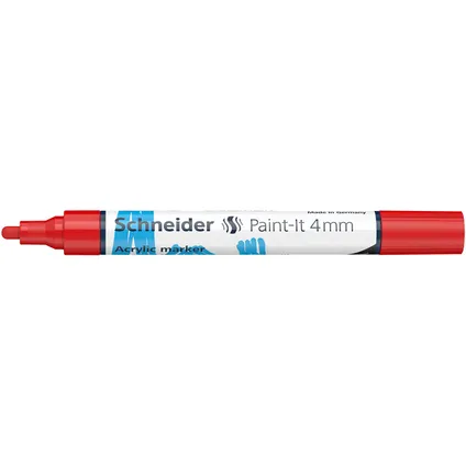 Schneider acryl marker Paint-it 320 4mm rood 4