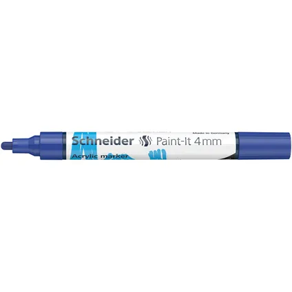 Schneider acryl marker Paint-it 320 4mm blauw 4