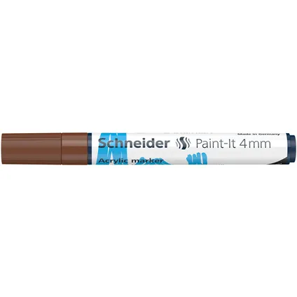 Marqueur acrylique Schneider Paint-it 320 4mm brun