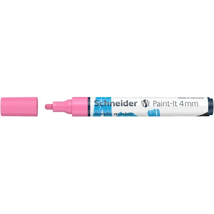 Schneider acryl marker Paint-it 320 4mm pastel roze 2