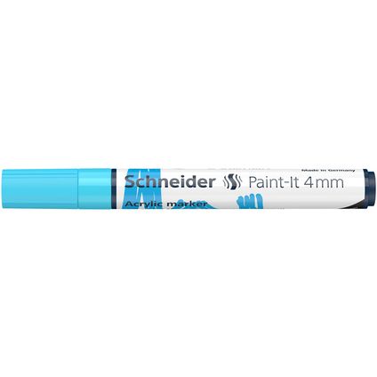 Schneider acryl marker Paint-it 320 4mm pastel blauw