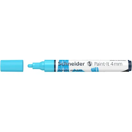 Schneider acryl marker Paint-it 320 4mm pastel blauw 2