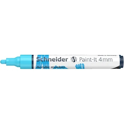 Schneider acryl marker Paint-it 320 4mm pastel blauw 3