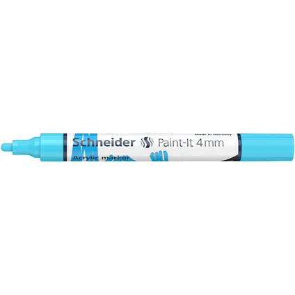 Schneider acryl marker Paint-it 320 4mm pastel blauw 4