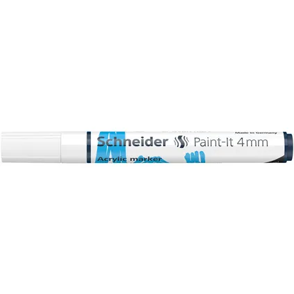 Marqueur acrylique Schneider Paint-it 320 4mm blanc