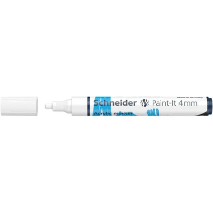 Marqueur acrylique Schneider Paint-it 320 4mm blanc 2