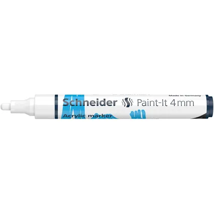 Schneider acryl marker Paint-it 320 4mm wit 3
