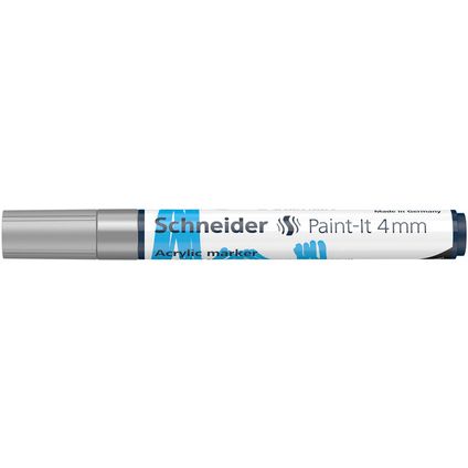 Schneider acryl marker Paint-it 320 4mm zilver