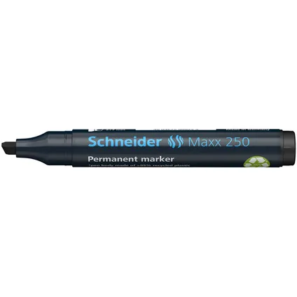 Marqueur permanent Schneider Maxx 250 avec pointe biseautée noir 3