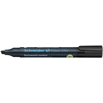 Marqueur permanent Schneider Maxx 250 avec pointe biseautée noir 4