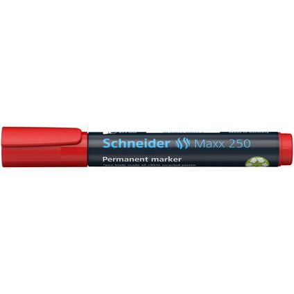 Schneider marker Maxx 250 permanent beitelpunt rood