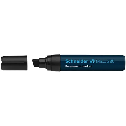 Marqueur permanent Schneider Maxx 280 avec pointe biseautée noir 2
