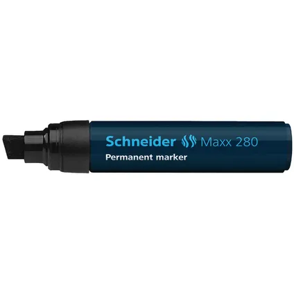 Marqueur permanent Schneider Maxx 280 avec pointe biseautée noir 3