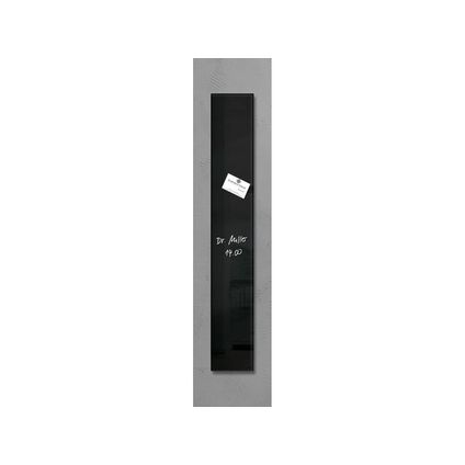 Tableau magnétique en verre Sigel Artverum 120x780x15mm noir avec 2 aimants