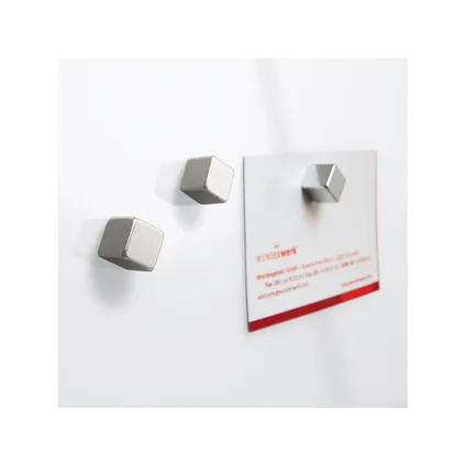 Sigel glasmagneetbord Artverum 480x480x15mm super wit met 3 magneten  5
